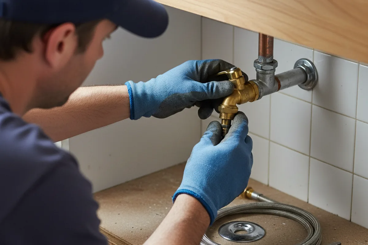 Shutoff valve and fitting work during Repiping in Bishop